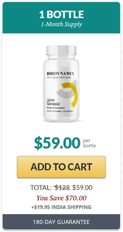 Joint Genesis 1 Bottle at $59